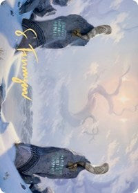 Snow-Covered Plains (276) Art Card (Gold-Stamped Signature) [Kaldheim Art Series] | Clutch Gaming