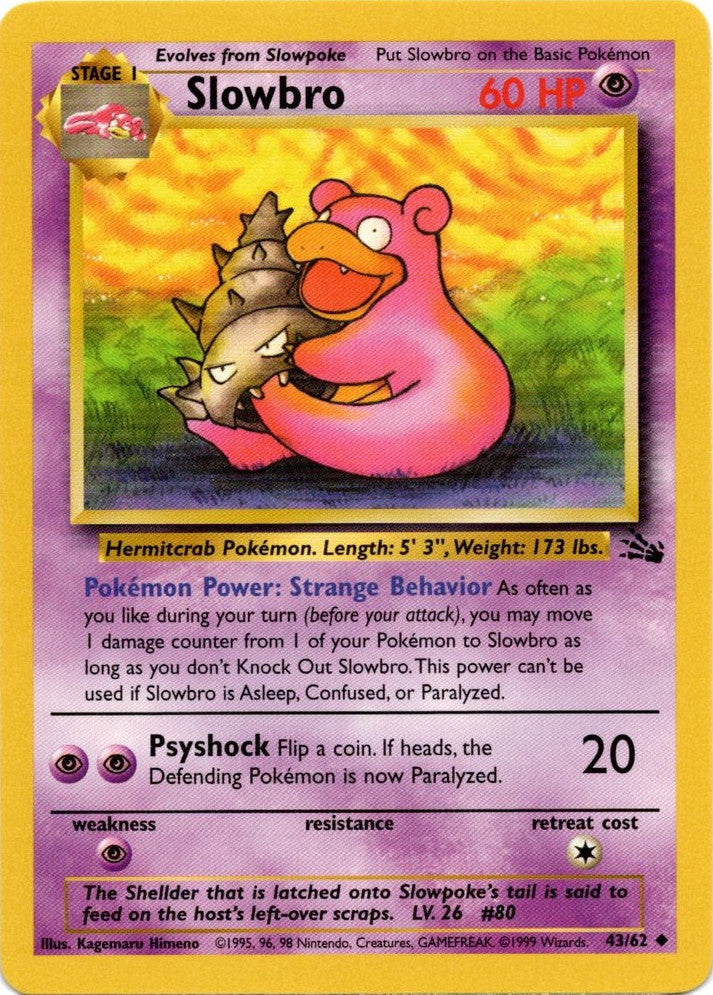 Slowbro (43/62) [Fossil Unlimited] | Clutch Gaming