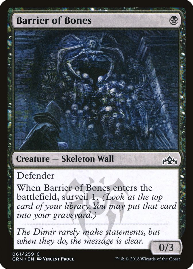 Barrier of Bones [Guilds of Ravnica] | Clutch Gaming