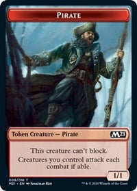 Pirate // Weird Double-Sided Token [Core Set 2021 Tokens] | Clutch Gaming