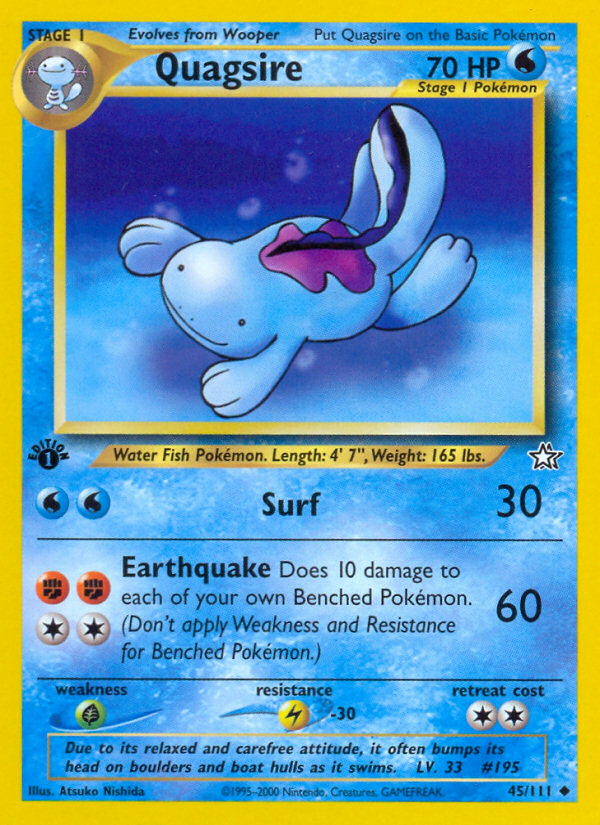 Quagsire (45/111) [Neo Genesis 1st Edition] | Clutch Gaming