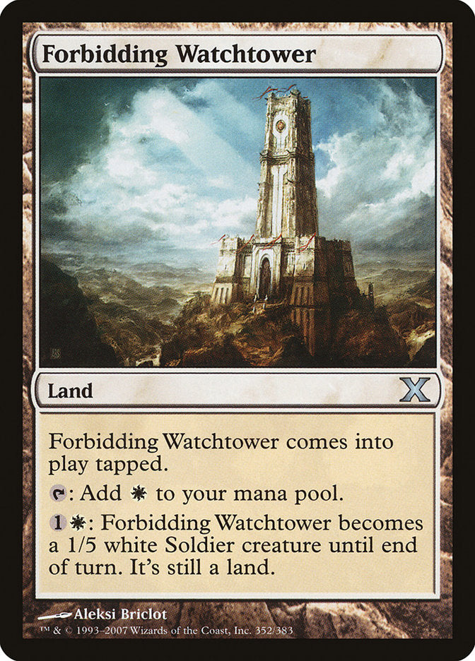 Forbidding Watchtower [Tenth Edition] | Clutch Gaming