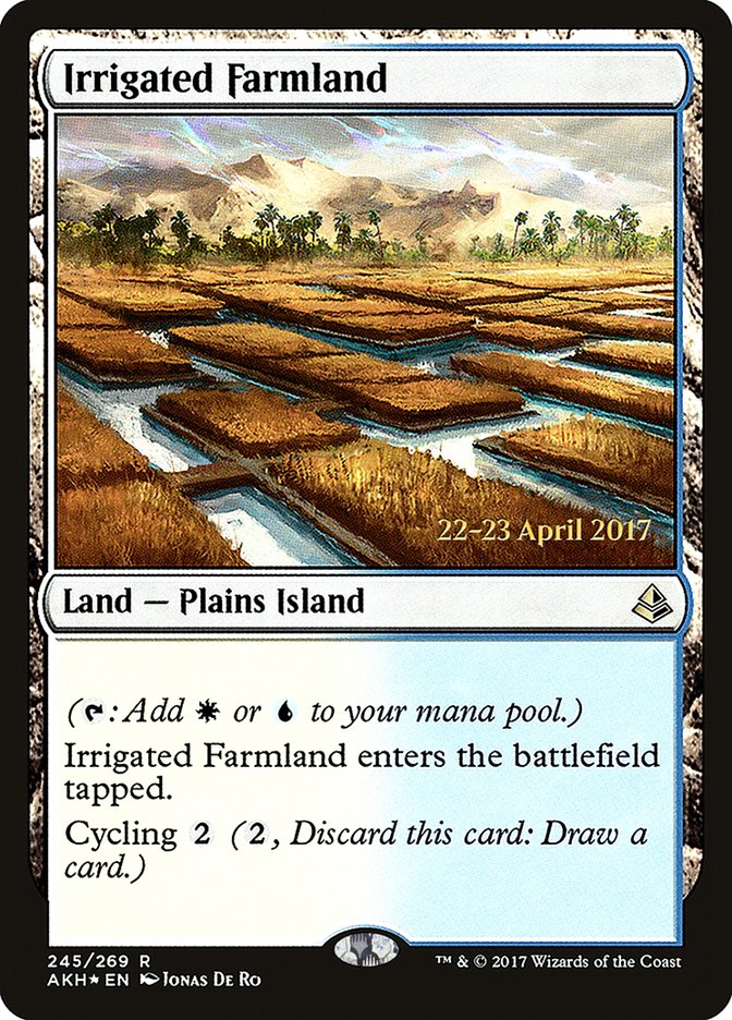 Irrigated Farmland [Amonkhet Prerelease Promos] | Clutch Gaming