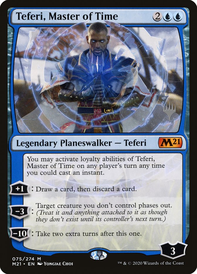 Teferi, Master of Time (Promo Pack) (075) [Core Set 2021 Promos] | Clutch Gaming