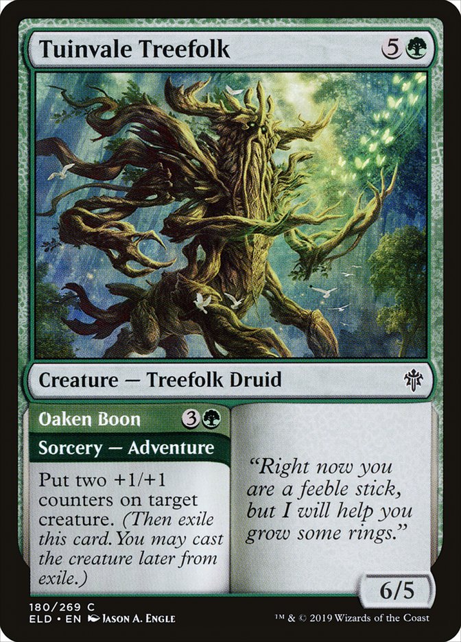 Tuinvale Treefolk // Oaken Boon [Throne of Eldraine] | Clutch Gaming