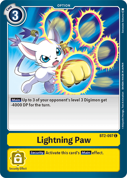 Lightning Paw [BT2-097] [Release Special Booster Ver.1.5] | Clutch Gaming