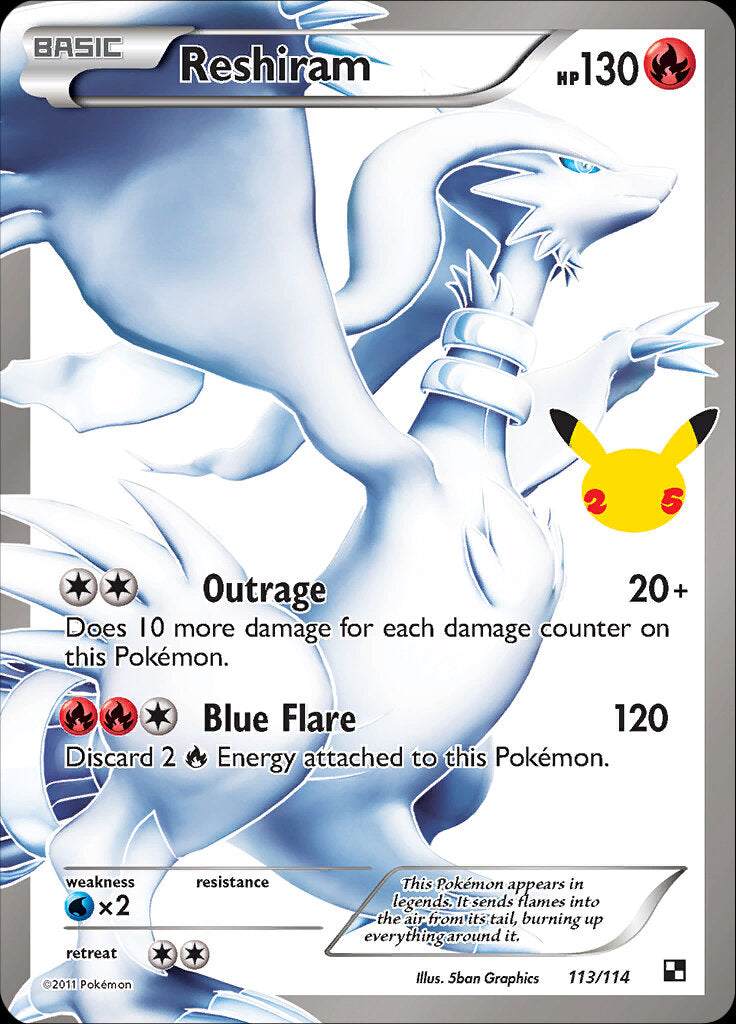 Reshiram (113/114) [Celebrations: 25th Anniversary - Classic Collection] | Clutch Gaming