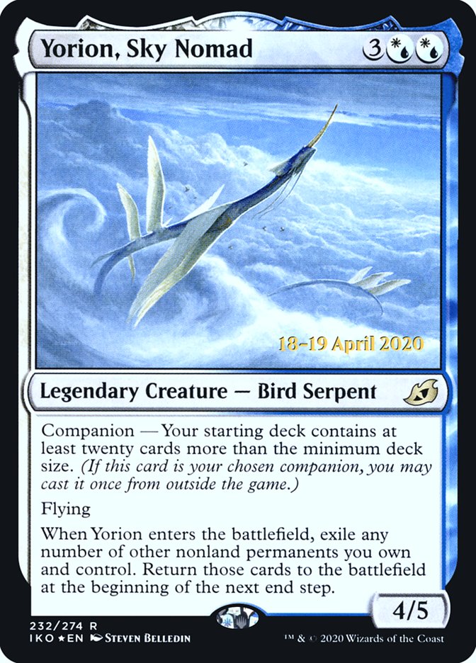 Yorion, Sky Nomad [Ikoria: Lair of Behemoths Prerelease Promos] | Clutch Gaming