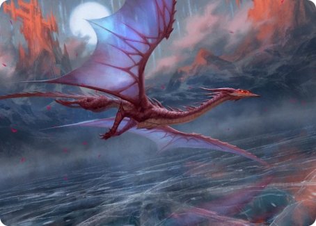 Manaform Hellkite Art Card [Innistrad: Crimson Vow Art Series] | Clutch Gaming