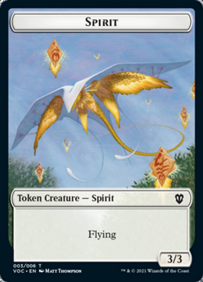 Spirit (003) // Thopter Double-Sided Token [Innistrad: Crimson Vow Commander Tokens] | Clutch Gaming