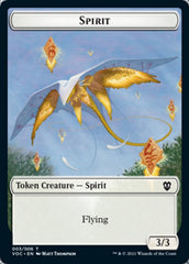 Spirit (003) // Thopter Double-Sided Token [Innistrad: Crimson Vow Commander Tokens] | Clutch Gaming