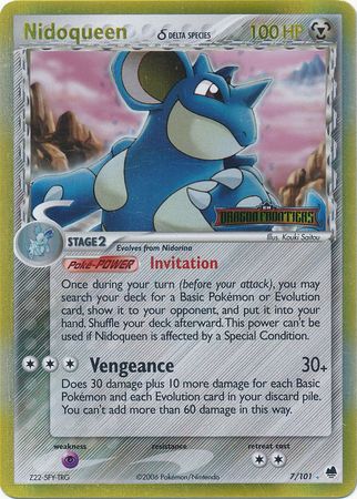 Nidoqueen (7/101) (Delta Species) (Stamped) [EX: Dragon Frontiers] | Clutch Gaming