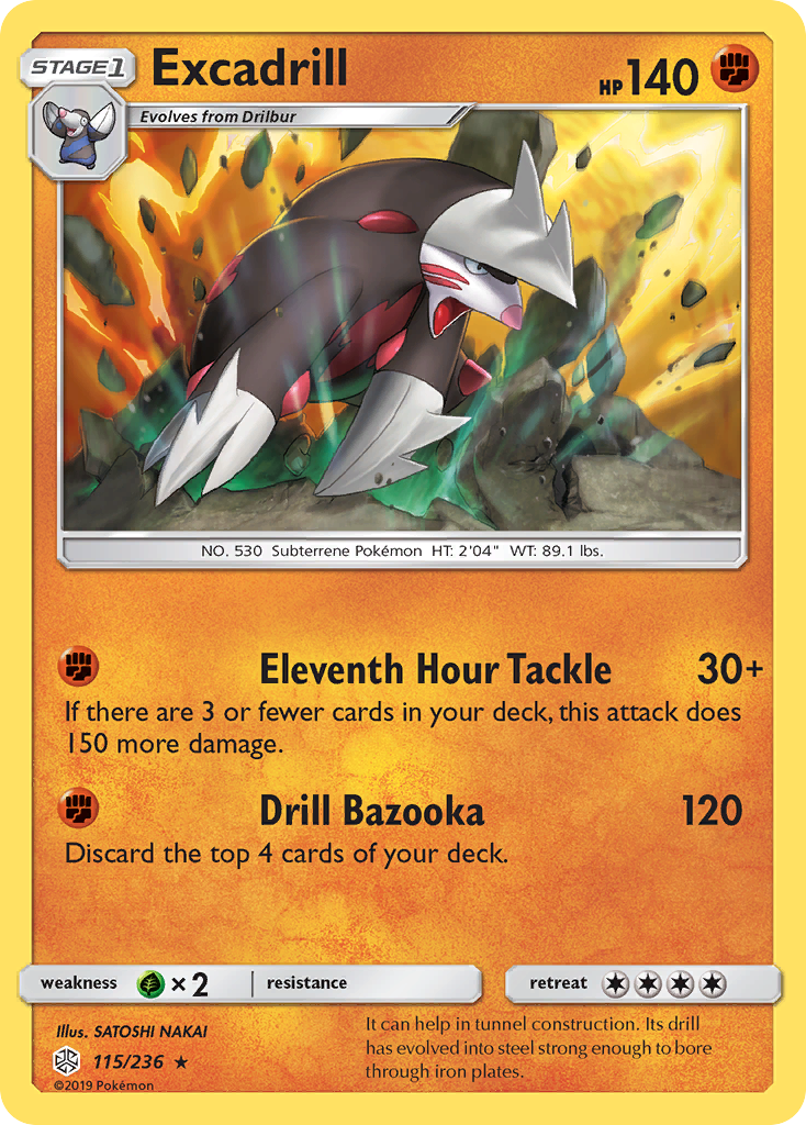 Excadrill (115/236) [Sun & Moon: Cosmic Eclipse] | Clutch Gaming