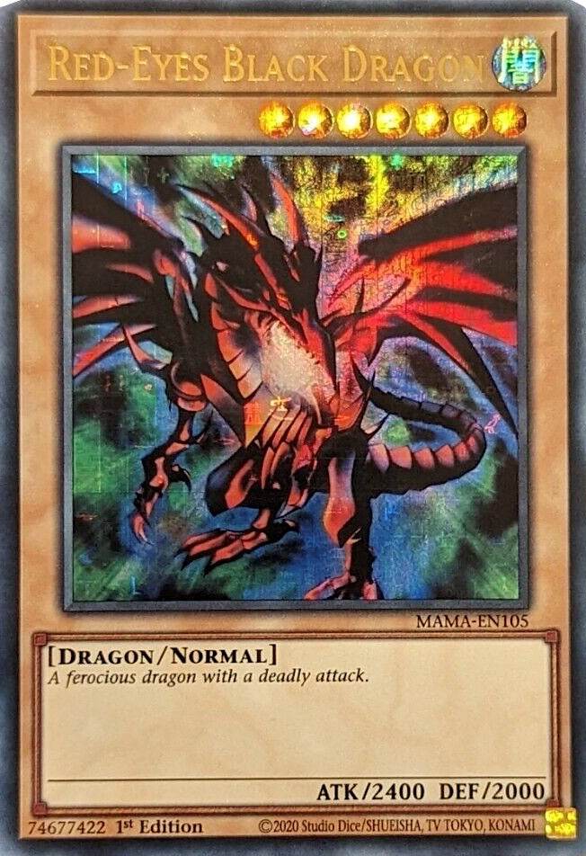 Red-Eyes Black Dragon [MAMA-EN105] Ultra Pharaoh's Rare | Clutch Gaming