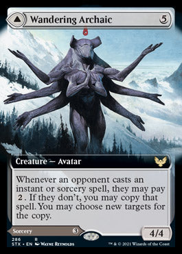 Wandering Archaic // Explore the Vastlands (Extended Art) [Strixhaven: School of Mages] | Clutch Gaming