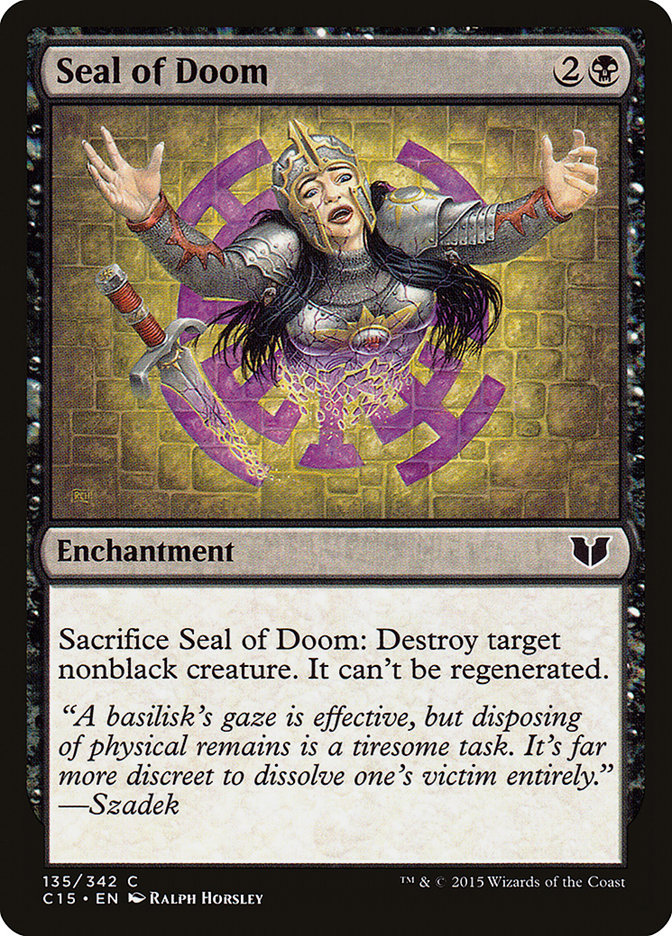 Seal of Doom [Commander 2015] | Clutch Gaming