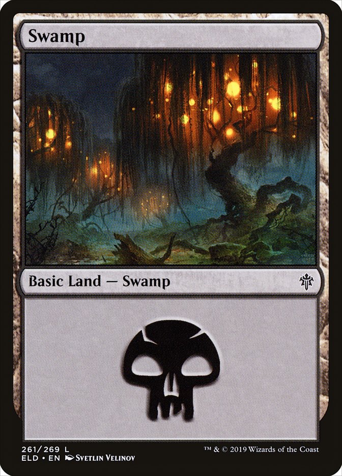 Swamp (261) [Throne of Eldraine] | Clutch Gaming