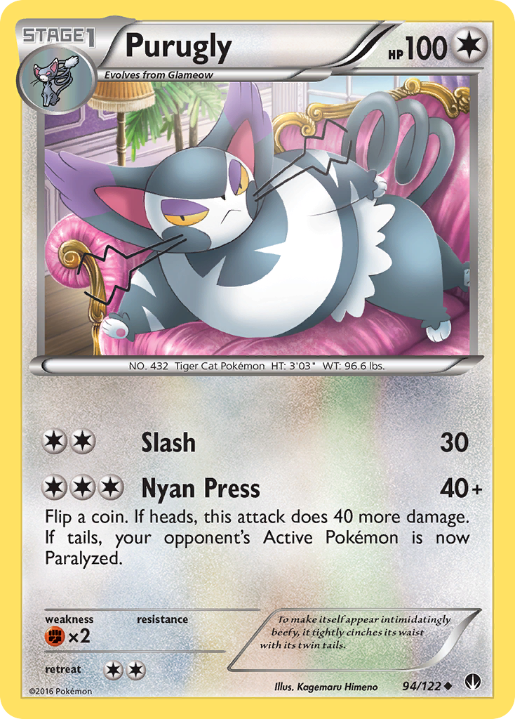 Purugly (94/122) [XY: BREAKpoint] | Clutch Gaming