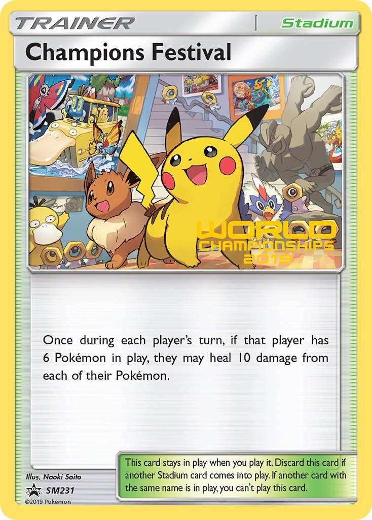 Champions Festival (SM231) (2019) [Sun & Moon: Black Star Promos] | Clutch Gaming