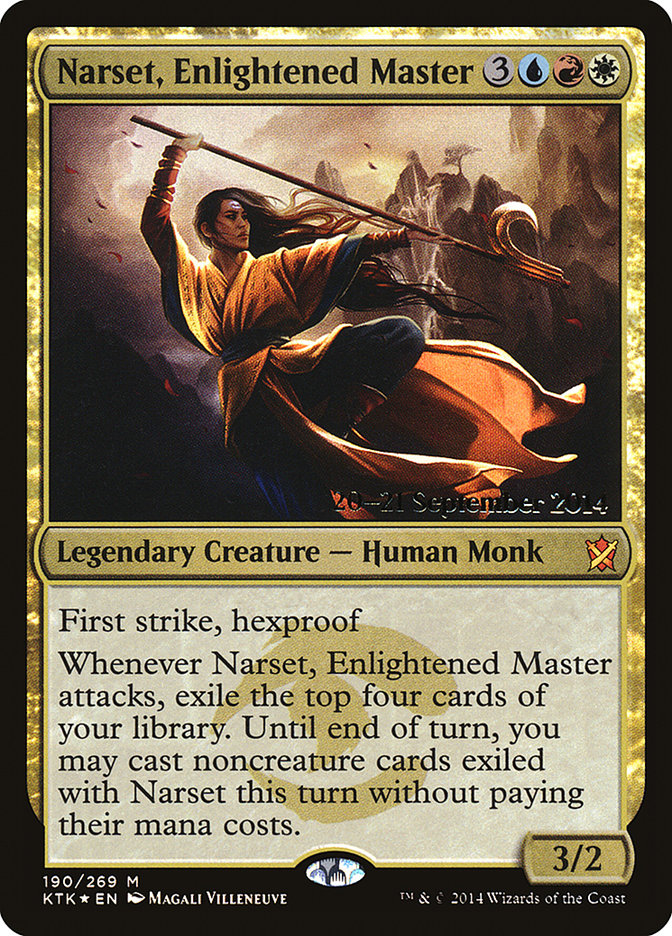 Narset, Enlightened Master [Khans of Tarkir Prerelease Promos] | Clutch Gaming