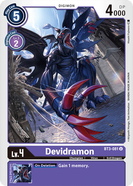 Devidramon [BT3-081] [Release Special Booster Ver.1.0] | Clutch Gaming