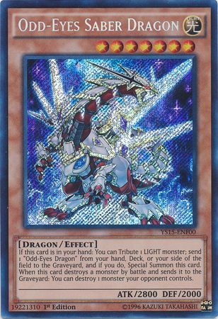 Odd-Eyes Saber Dragon [YS15-ENF00] Secret Rare | Clutch Gaming