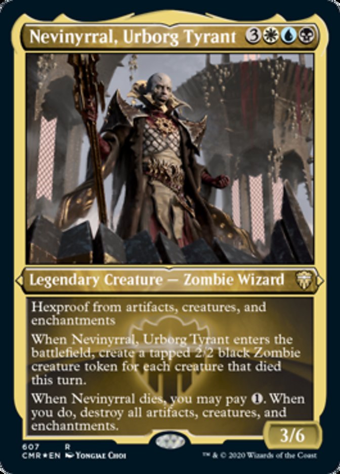 Nevinyrral, Urborg Tyrant (Etched) [Commander Legends] | Clutch Gaming