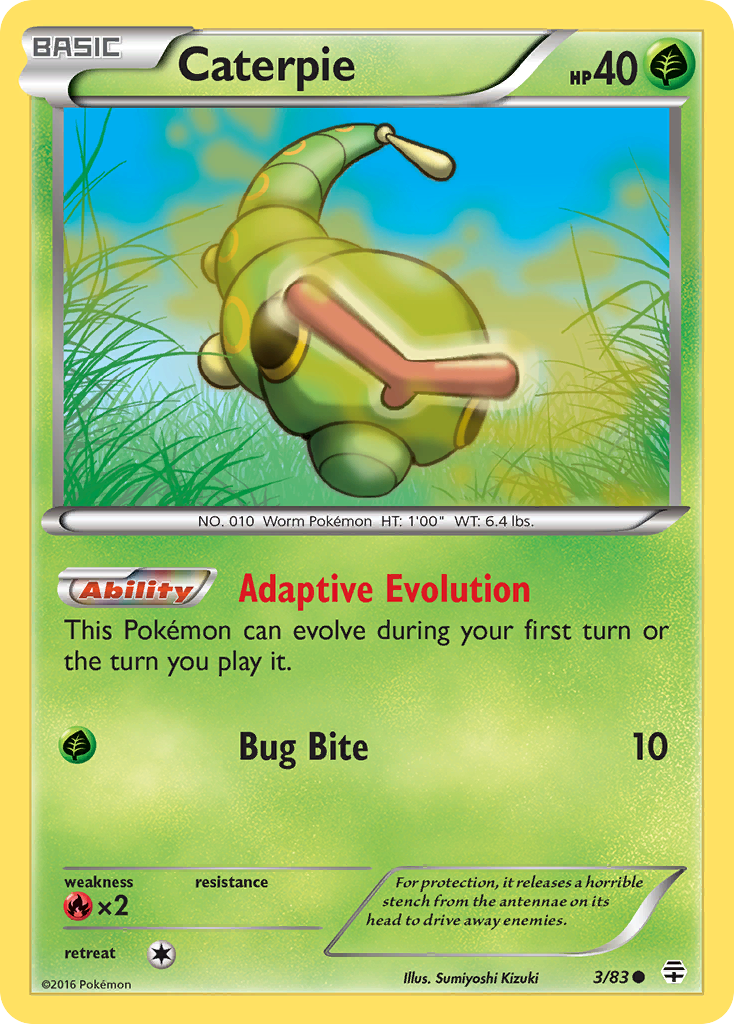 Caterpie (3/83) [XY: Generations] | Clutch Gaming