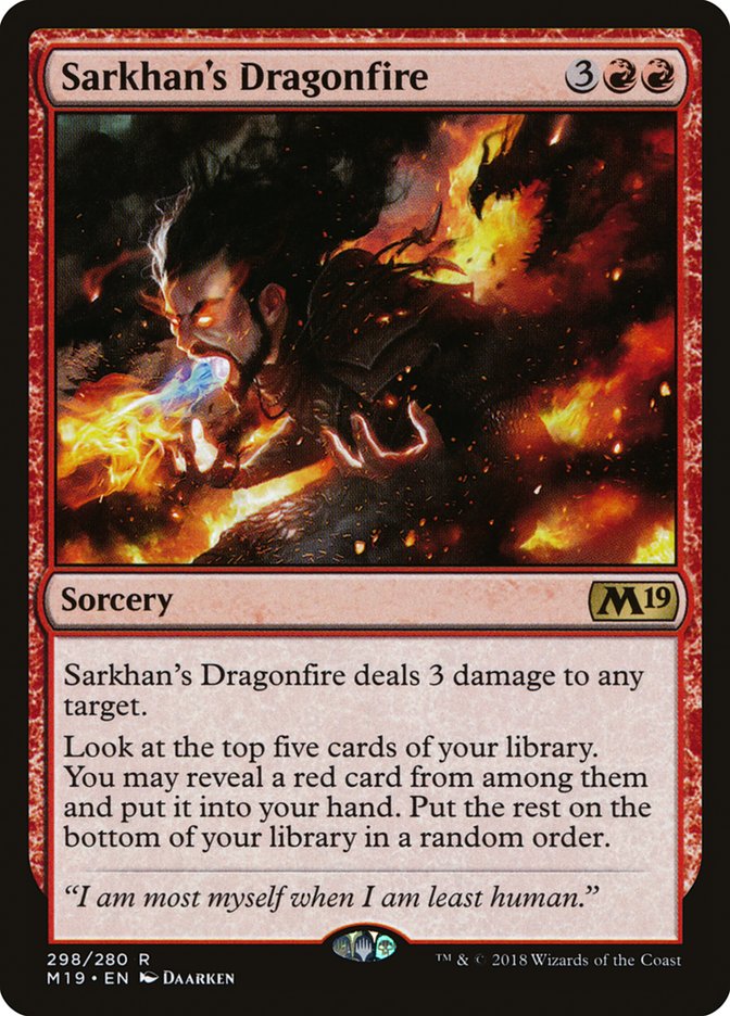 Sarkhan's Dragonfire [Core Set 2019] | Clutch Gaming