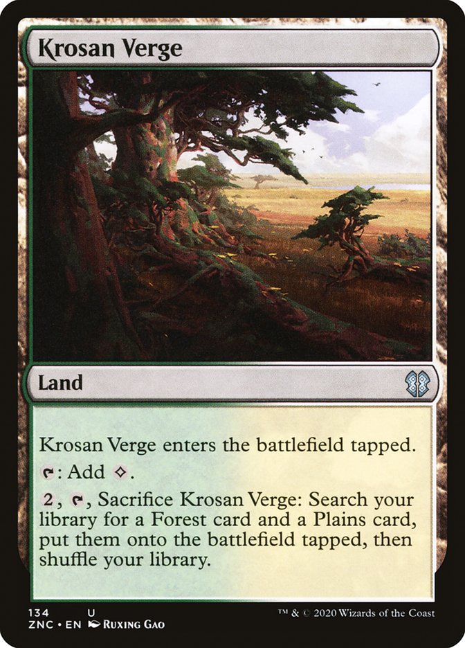 Krosan Verge [Zendikar Rising Commander] | Clutch Gaming
