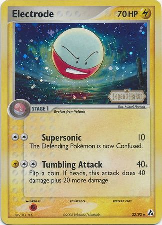 Electrode (32/92) (Stamped) [EX: Legend Maker] | Clutch Gaming