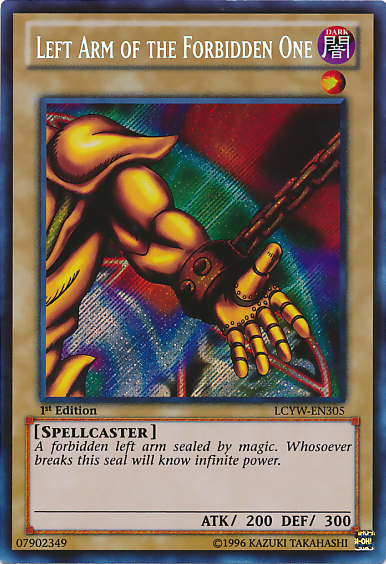 Left Arm of the Forbidden One [LCYW-EN305] Secret Rare | Clutch Gaming