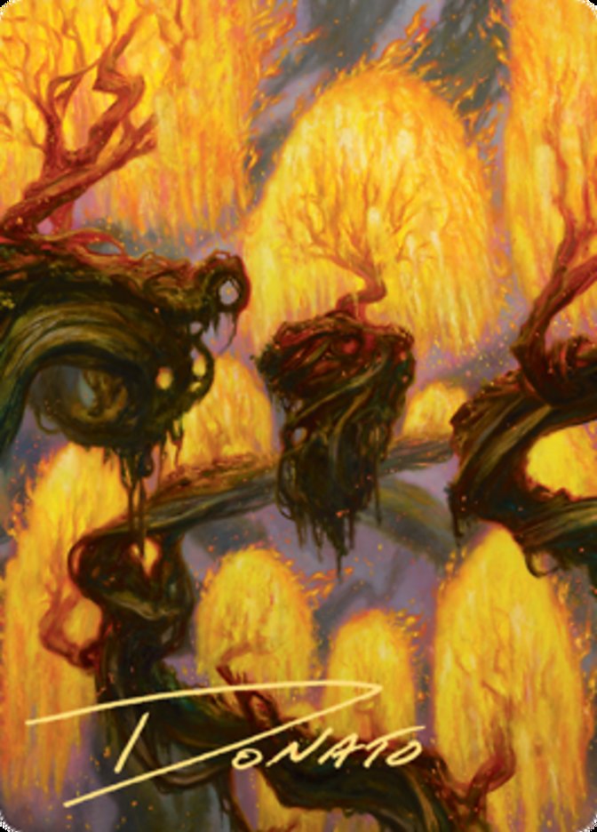 Grove of the Burnwillows Art Card (Gold-Stamped Signature) [Zendikar Rising Art Series] | Clutch Gaming