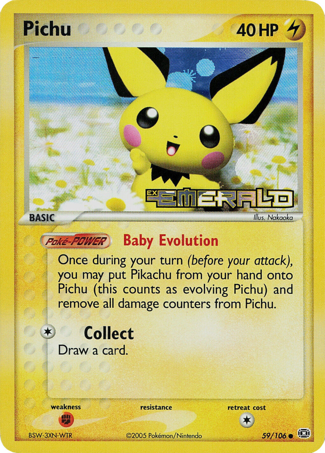 Pichu (59/106) (Stamped) [EX: Emerald] | Clutch Gaming