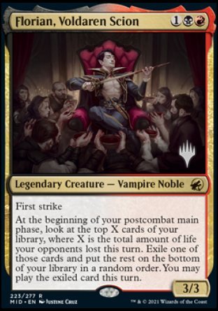 Florian, Voldaren Scion (Promo Pack) [Innistrad: Midnight Hunt Promos] | Clutch Gaming