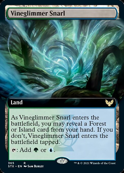 Vineglimmer Snarl (Extended Art) [Strixhaven: School of Mages] | Clutch Gaming