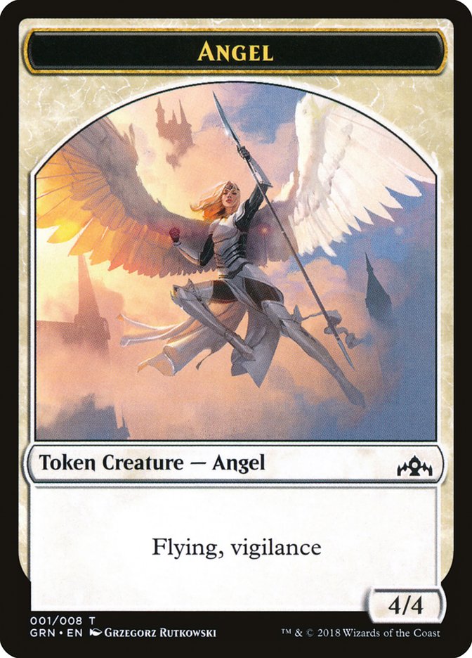 Angel Token [Guilds of Ravnica Tokens] | Clutch Gaming