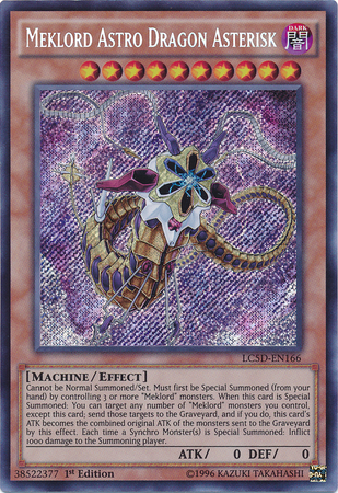 Meklord Astro Dragon Asterisk [LC5D-EN166] Secret Rare | Clutch Gaming