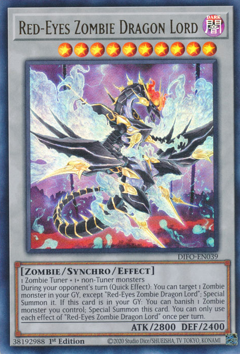 Red-Eyes Zombie Dragon Lord [DIFO-EN039] Ultra Rare | Clutch Gaming