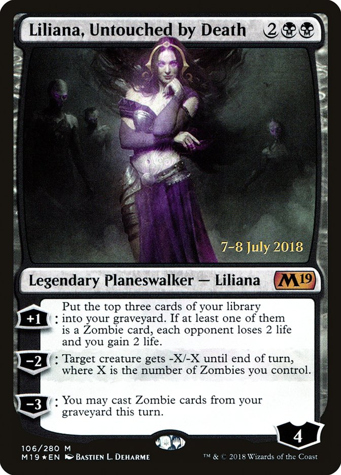 Liliana, Untouched by Death [Core Set 2019 Prerelease Promos] | Clutch Gaming