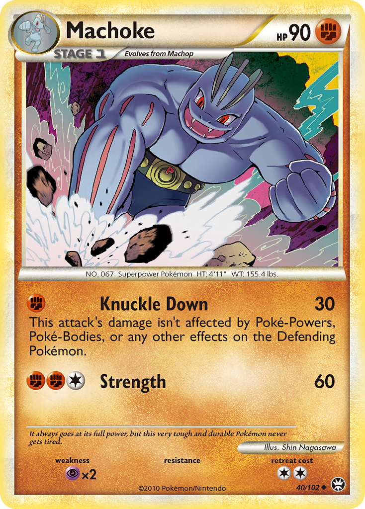 Machoke (40/102) [HeartGold & SoulSilver: Triumphant] | Clutch Gaming