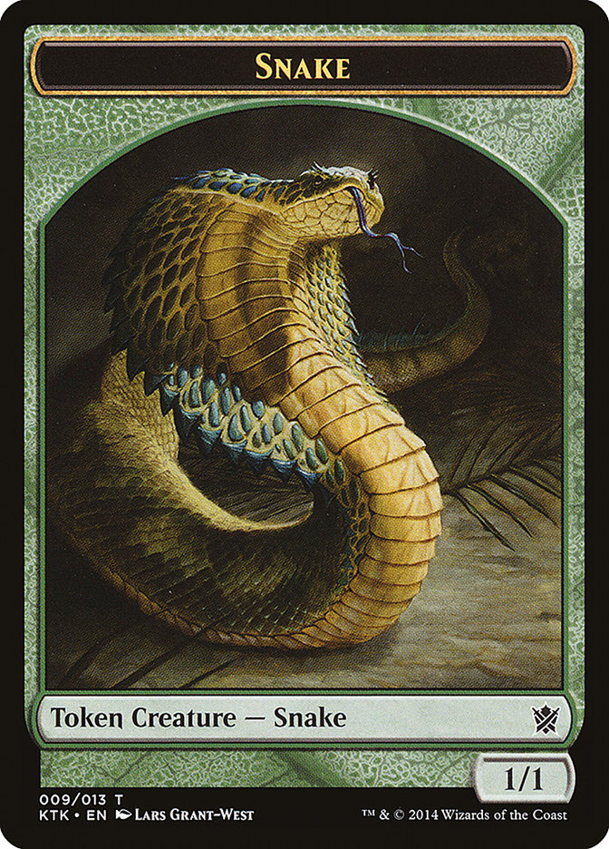 Snake Token [Khans of Tarkir Tokens] | Clutch Gaming