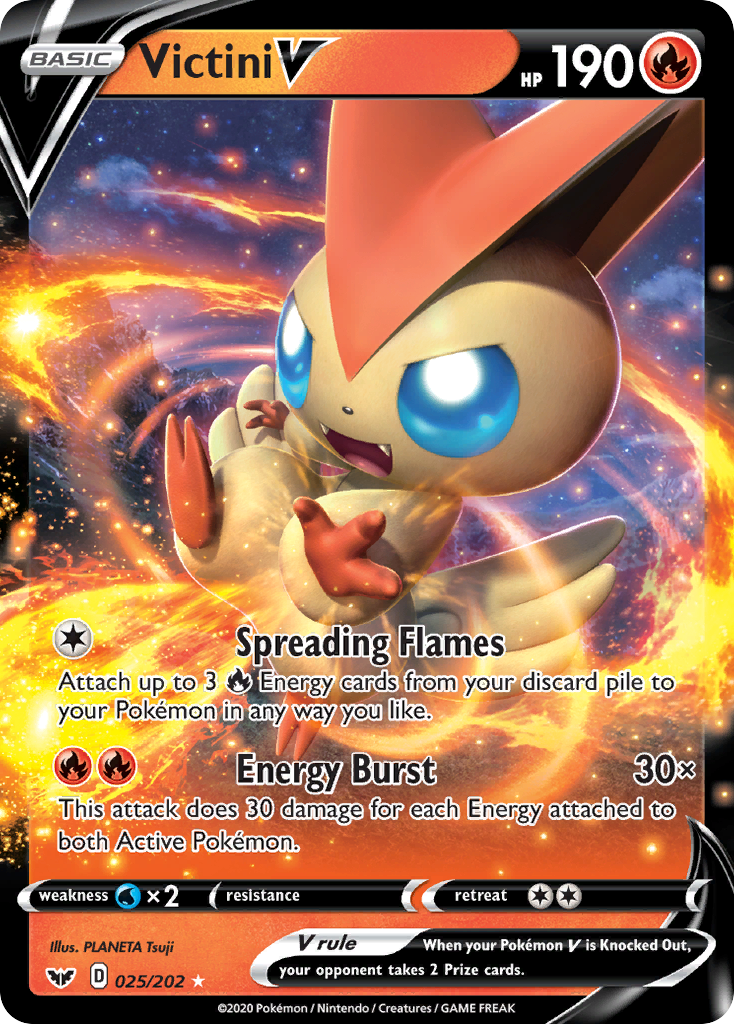 Victini V (025/202) [Sword & Shield: Base Set] | Clutch Gaming