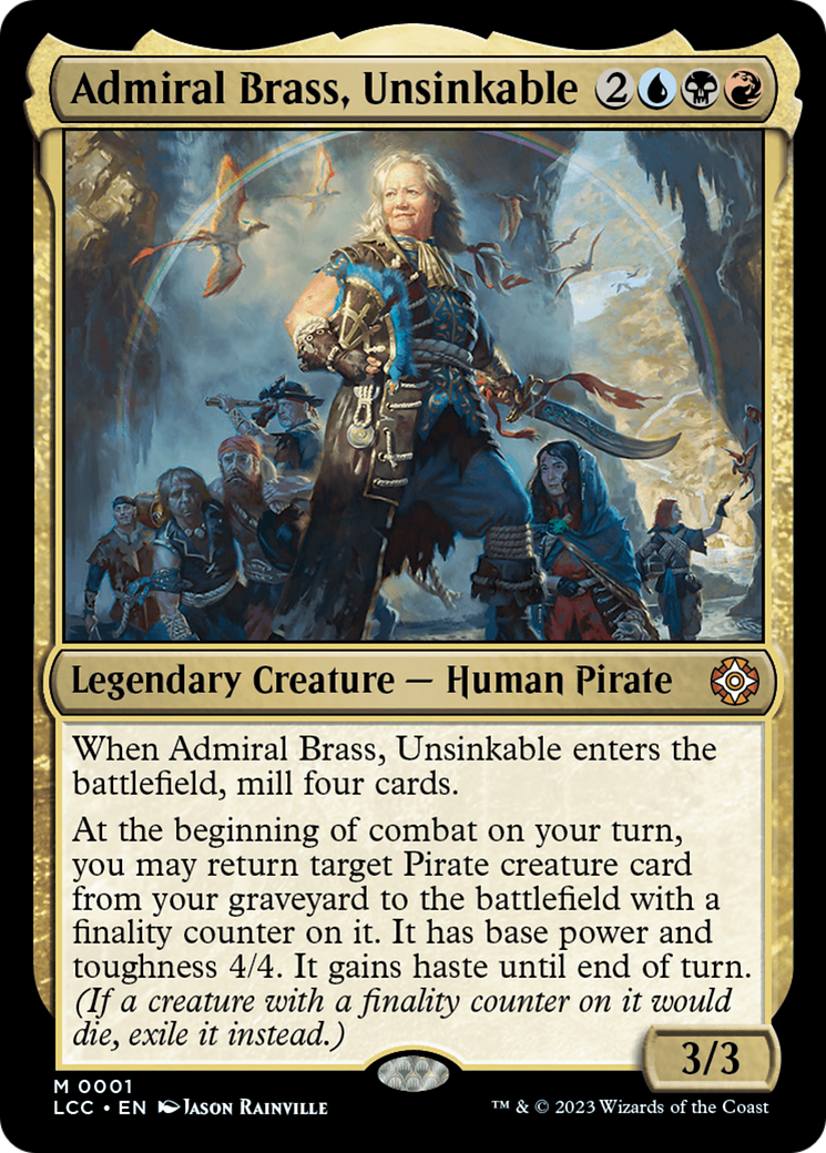 Admiral Brass, Unsinkable (Display Commander) [The Lost Caverns of Ixalan Commander] | Clutch Gaming