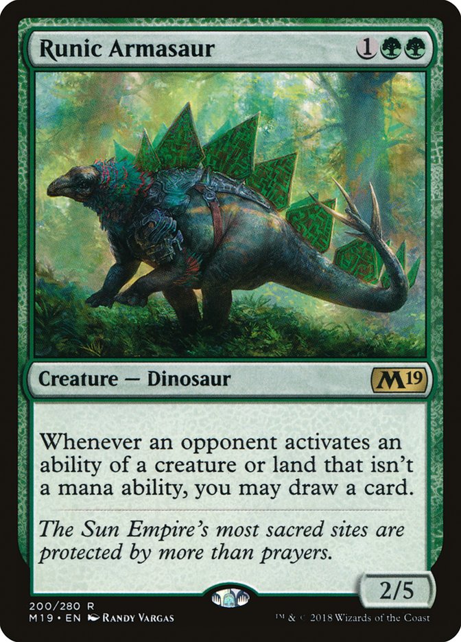 Runic Armasaur [Core Set 2019] | Clutch Gaming