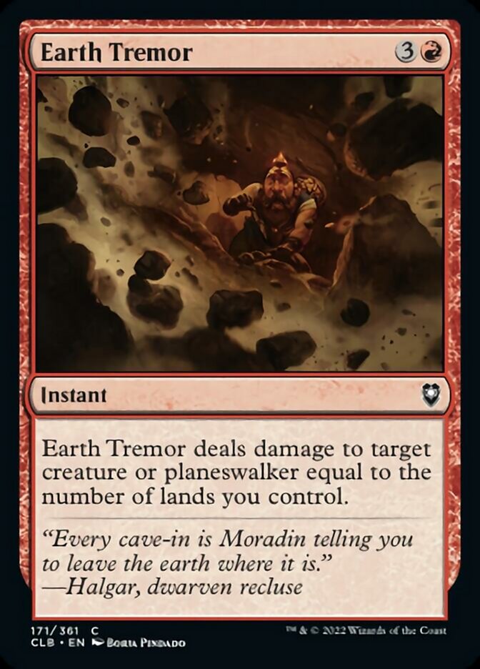 Earth Tremor [Commander Legends: Battle for Baldur's Gate] | Clutch Gaming