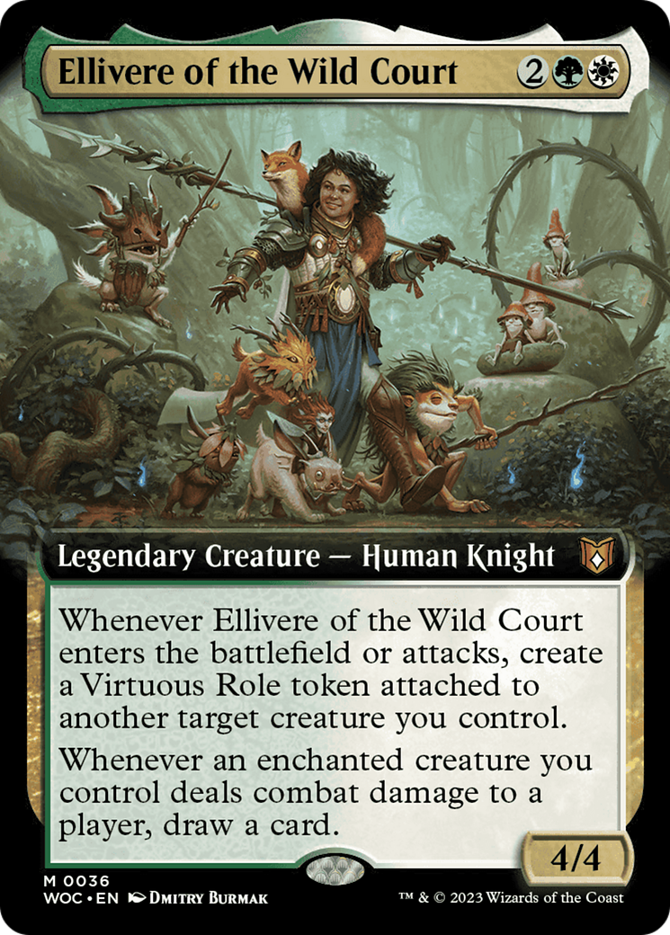 Ellivere of the Wild Court (Extended Art) [Wilds of Eldraine Commander] | Clutch Gaming