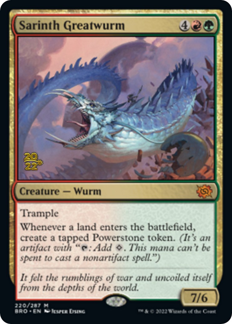 Sarinth Greatwurm [The Brothers' War Prerelease Promos] | Clutch Gaming