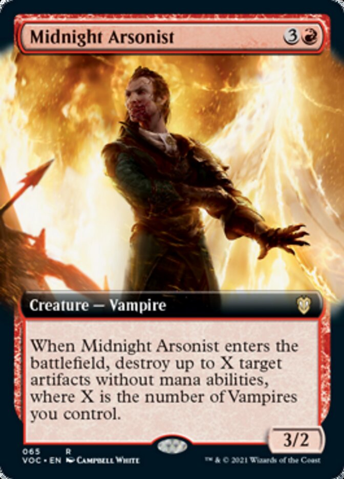 Midnight Arsonist (Extended Art) [Innistrad: Crimson Vow Commander] | Clutch Gaming