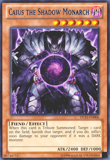 Caius the Shadow Monarch (Blue) [DL15-EN006] Rare | Clutch Gaming